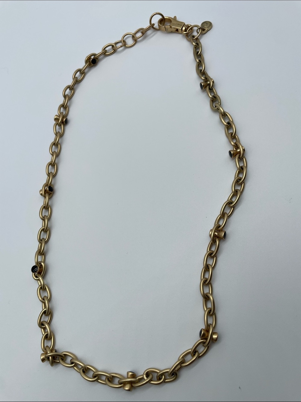 Spartina 449 Gold-Tone 25” Necklace with gold/black features